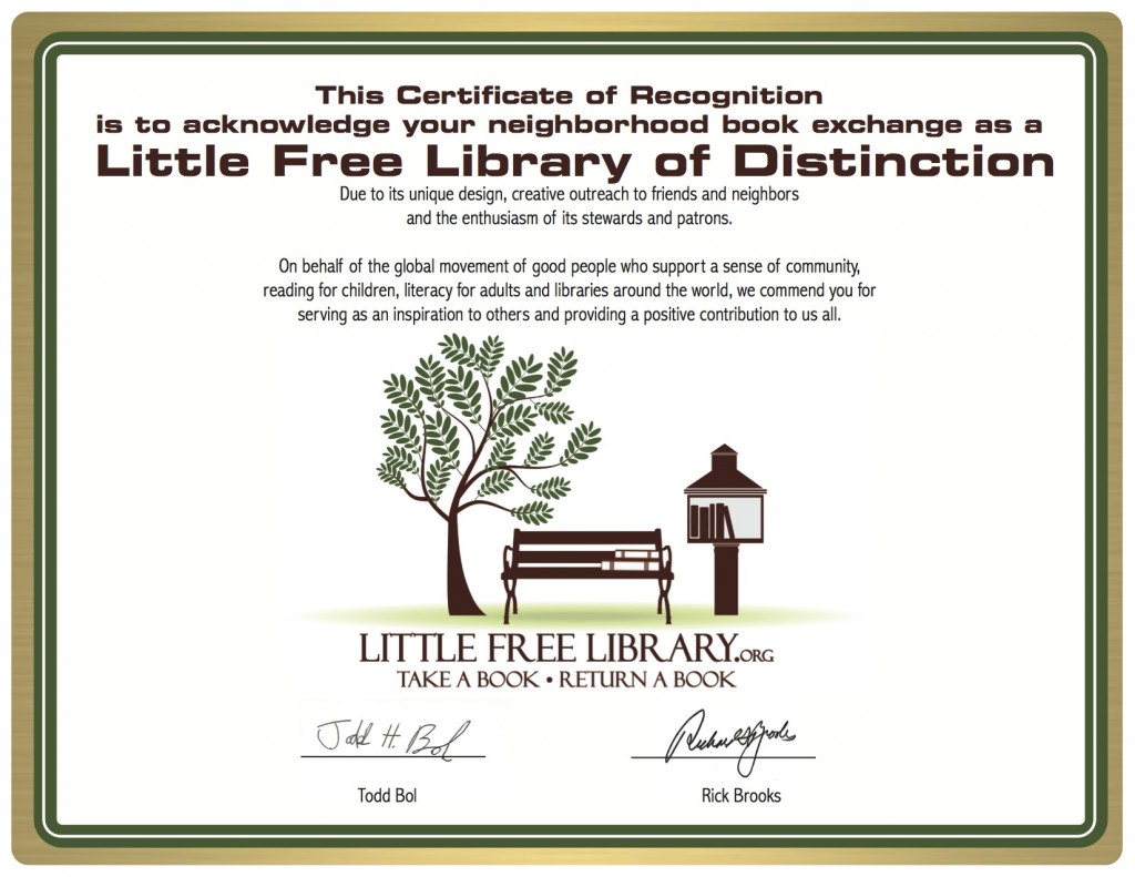 Certificate of Recognition